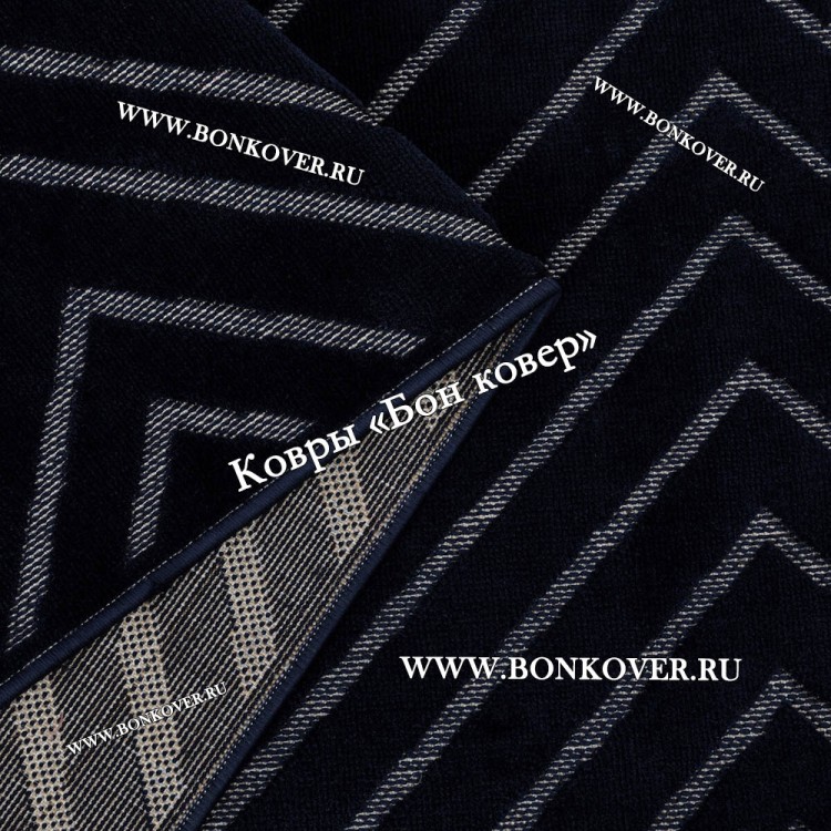 Современный Турецкий Ковер Дизайн 75 темно-синий