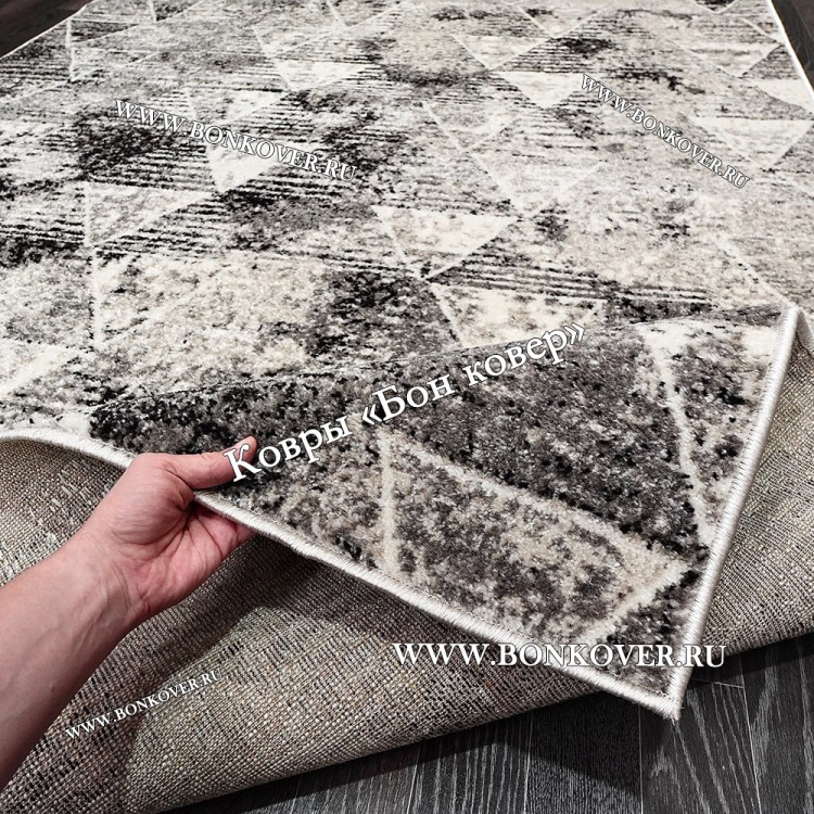 Ковер Лайт Карпет New 05 NN Геометрический Серый